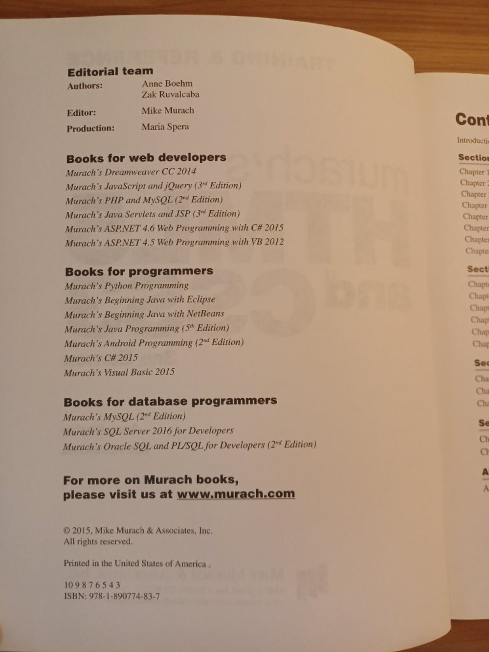 Murach's HTML 5 And CSS 3 Book - Picture 6 of 8